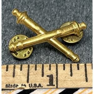 US Army Field Artillery Officer Branch Insignia Pin Crossed Canons KREW-GI